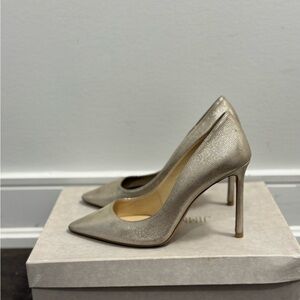 Jimmy Choo Metallic Heels with Sleek Design